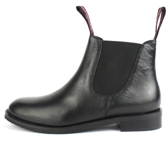 Jackaroo Round toe kangaroo elastic side ankle boot